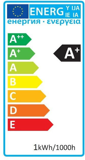 Avide ABDLG45-1W-B5 LED-Lampen 1W 70mm für Fassung E27 und Form G45 Rot 30lm 5Stück