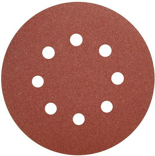 Ingco Orbital Sander Sanding Sheet K120 / K150 / K180 / K240 / K60 / K80 with 8 Holes 225x225mm Set 6pcs with Velcro