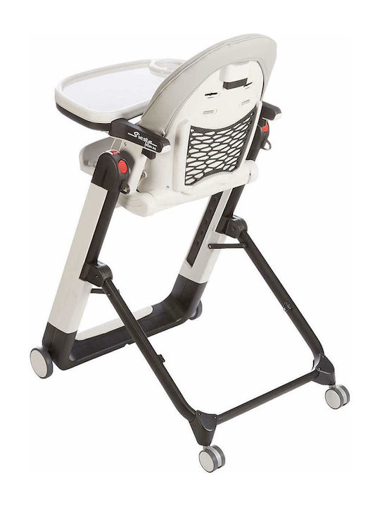 Peg Perego Siesta Αναδιπλούμενο Καρεκλάκι Φαγητού με Ρυθμιζόμενο Ύψος Γκρι