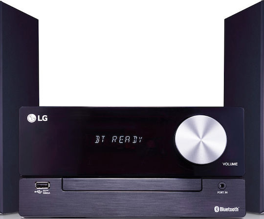 LG Ηχοσύστημα 2.0 CM2460 CM2460 100W με CD / Digital Media Player, WiFi και Bluetooth Μαύρο