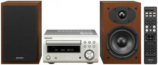 Denon Soundsystem 2 D-M41 D-M41SPCWE2 60W mit CD / Digitale Medien Player und Bluetooth Silber