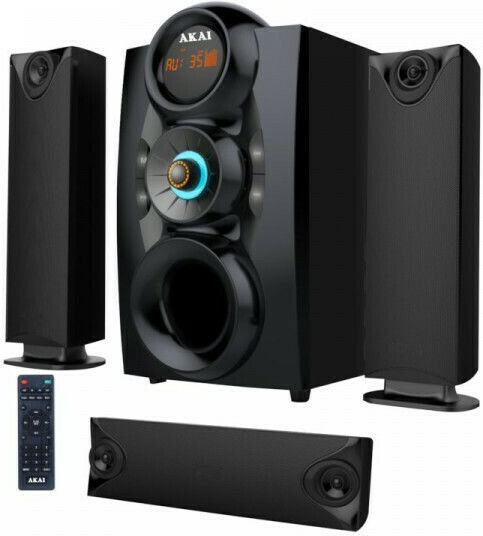 Akai Proffesional Ηχοσύστημα 3.1 SS028A-3208C 75W με Digital Media Player και Bluetooth Μαύρο
