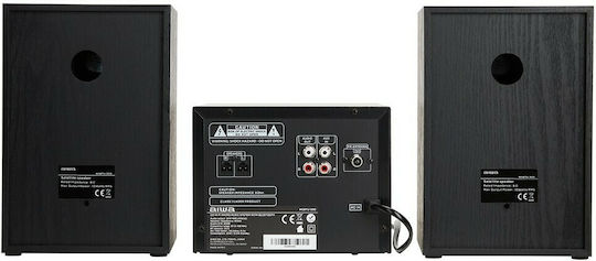 Aiwa Ηχοσύστημα 2.0 MSBTU-300 20W με CD / Digital Media Player, WiFi και Bluetooth Μαύρο