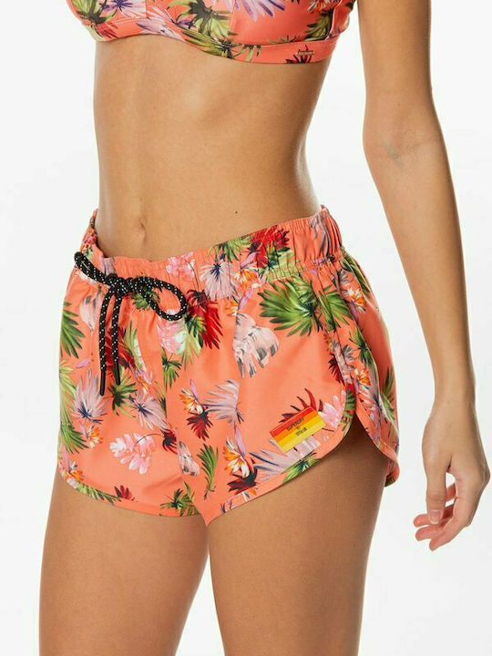 Superdry Beach Mini Shorts Surf Boardshorts Pink
