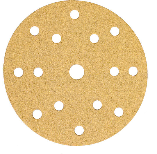 Mirka Gold Orbital Sander Sanding Sheet K600 with 15 Holes 150x150mm