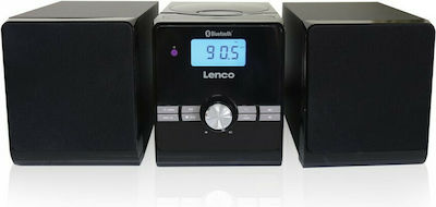 Lenco Ηχοσύστημα 2.0 MC-030 10W με CD Player και Bluetooth Μαύρο