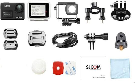SJCAM SJ8 Pro Action-Kamera 4K Ultra HD Unterwasser mit Touchscreen 2.3" und Wi-Fi Schwarz