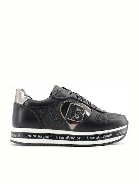 6644 Παιδικά Sneakers Ανατομικά Μαύρα