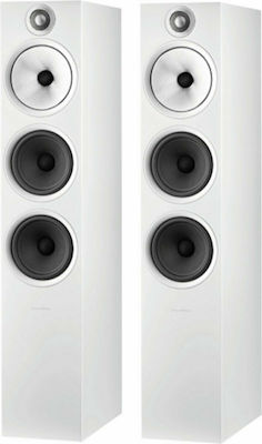 Bowers & Wilkins 603 S2 Anniversary Edition Ζεύγος Ηχείων Hi-Fi Δαπέδου 3 Δρόμων Π19xΒ34xΥ98.5εκ. Λευκό