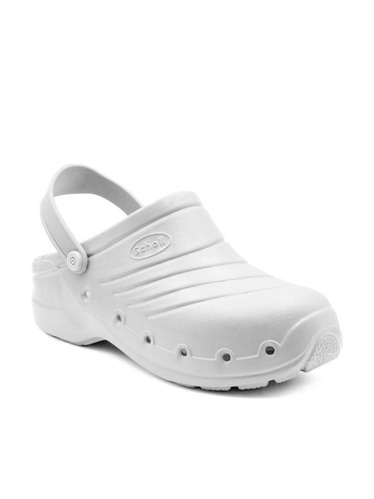 Scholl Work Light Анатомични Клоги Бял