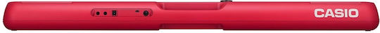 Casio Keyboard CT-S200 with 61 Keys Standard Touch with Music Stand Red