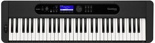 Casio Αρμόνιο Ct S400 με 61 Δυναμικά Πλήκτρα με Αναλόγιο Μαύρο