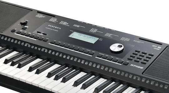 Kurzweil Keyboard KP100 with 61 Dynamic Keys with Music Stand Black