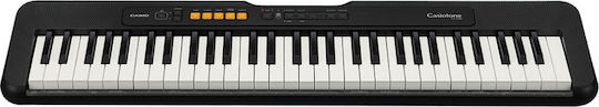 Casio Αρμόνιο CT-S100 Set με ακουστικά Kinsman KHP-003 με 61 Πλήκτρα Τυπικής Αφής Μαύρο