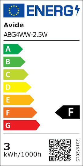Avide LED Bulb 2.5W for G4 Socket Warm White 200lm