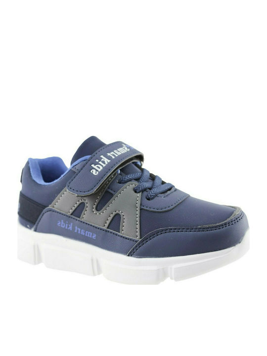 19-063 Kinder Sneakers mit Klettverschluss Blau