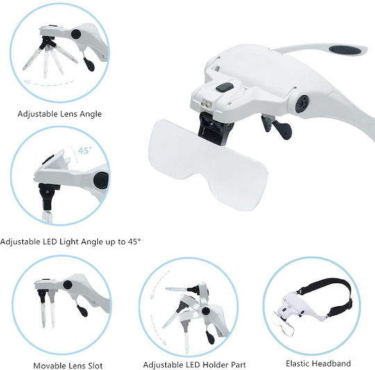 Ingco Magnifying Lense with Light 3pcs