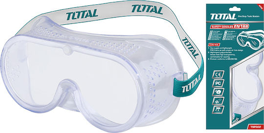 Total Safety Glasses / Work Mask for Protection with Transparent Lenses 1pcs