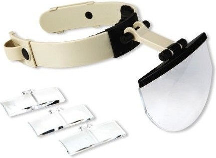 Safety Glasses with Magnification with Gray Lenses Tinted and LED Light 1pcs