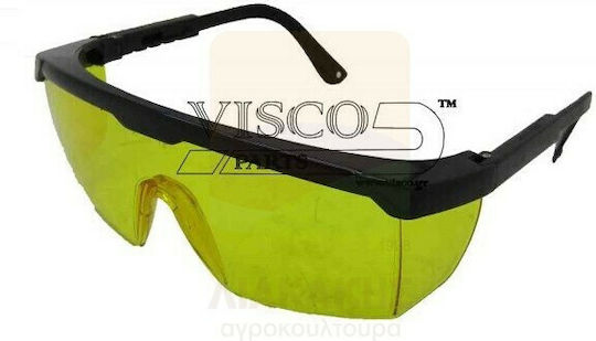 Visco Parts Safety Glasses for Protection with Yellow Lenses 1pcs