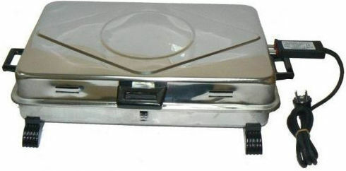 FOINIX AN-650 Tabletop Electric Grill Grill 1600W Inox with Lid 46cmx30cmcm
