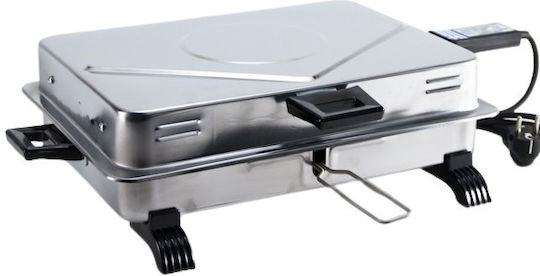 FOINIX AN-650 Tabletop Electric Grill Grill 1600W Inox with Lid 46cmx30cmcm