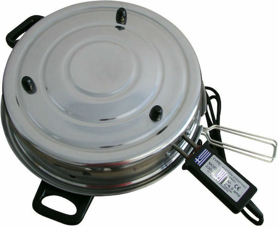 FOINIX Tabletop Electric Grill Aluminium Grill 900W with Lid 27.5cmx27.5cmcm