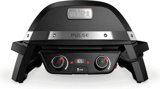 Weber Pulse Tabletop Electric Grill Grill 2200W with Lid and Adjustable Thermostat 49cmx39cmcm