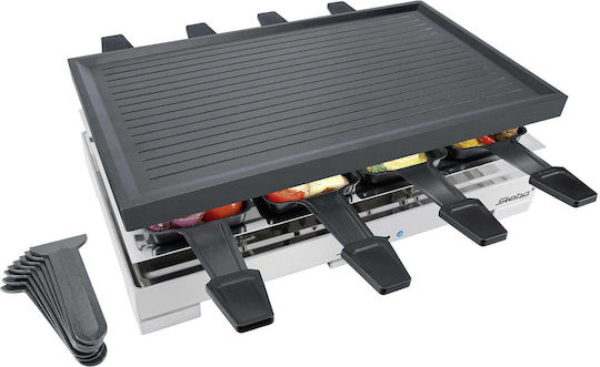 Steba Tischplatte Elektrogrill Raclette Geriffelte Platte 1200W mit einstellbarem Thermostat 40.5cmx24cmcm