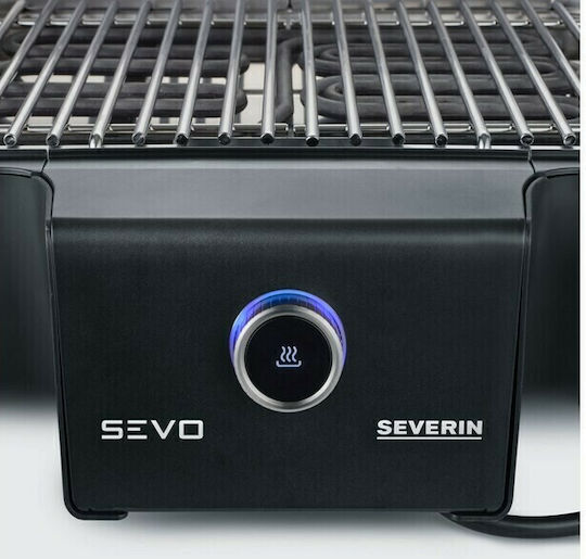 Severin Sevo GT Επιτραπέζια Ηλεκτρική Ψησταριά Σχάρας 3000W με Καπάκι και Ρυθμιζόμενο Θερμοστάτη 41.5x31.5εκ.