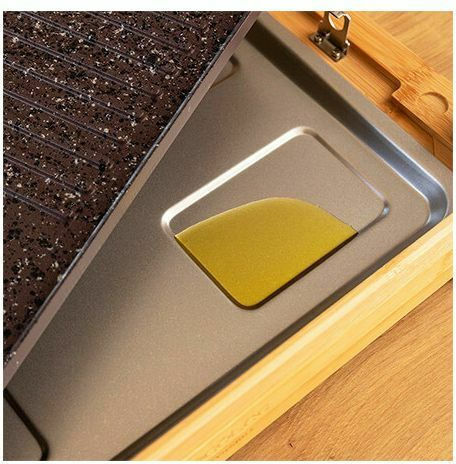 Cecotec Tasty & Gril Mixstone Tabletop Electric Grill Smooth and Ribbed Plate 2000W with Adjustable Thermostat 37.5cmx24.5cmcm