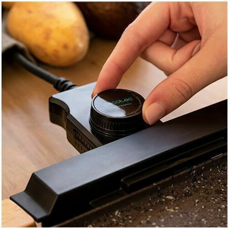 Cecotec Tasty & Gril Mixstone Tabletop Electric Grill Smooth and Ribbed Plate 2000W with Adjustable Thermostat 37.5cmx24.5cmcm