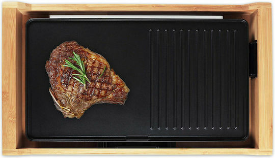 Life Teppanyaki Grilling Plate with Adjustable Thermostat 1800W 43x23cm.