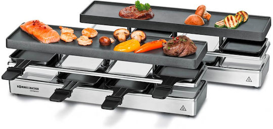 Rommelsbacher RC 1600 Επιτραπέζια Ηλεκτρική Ψησταριά Raclette Λείας Πλάκας 795W 41x10εκ.
