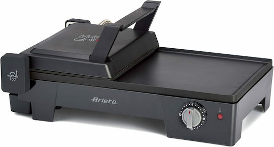 Ariete Tabletop Electric Grill Smooth Plate 2400W with Adjustable Thermostat 43cmx30cmcm