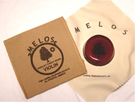 Melos Violin Rosin Large Kolophonium in Braun Farbe Dunkelheit