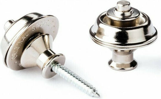 Dunlop Straplok Strap Retainers Traditional Nickel