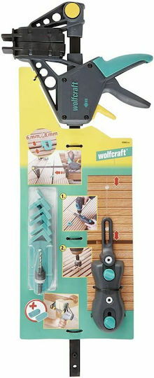 Wolfcraft 6988000 405183 Σετ Σφιγκτήρες Τύπου "F" με Μέγιστο Άνοιγμα 42mm