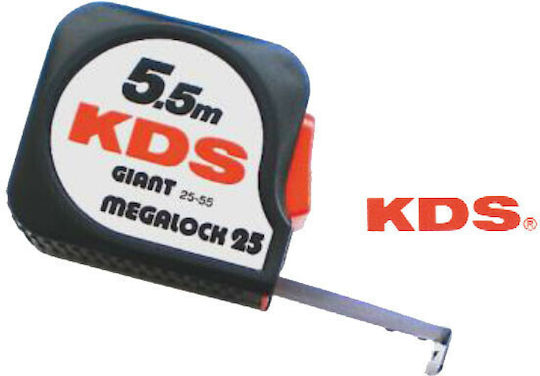 KDS Giant Megalock Tape Measure with Auto-Rewind 25mm x 5.5m