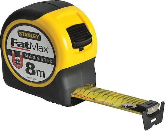 Stanley Fatmax Tape Measure with Auto-Rewind and Magnet 32mm x 8m