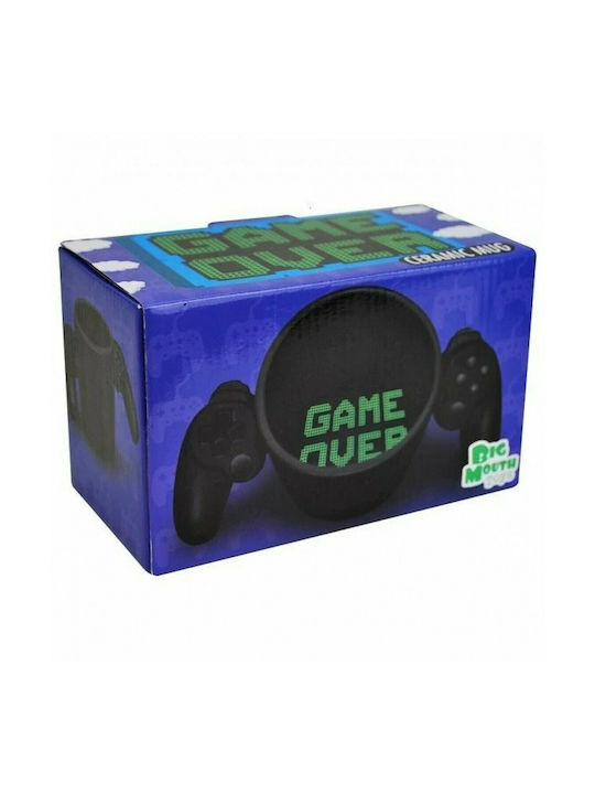 I-Total Game Over Cană Ceramică Neagră 350ml