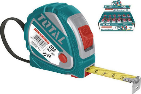 Total Tape Measure with Auto-Rewind 25mm x 5m