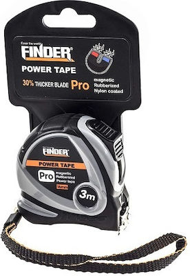 Finder Tape Measure with Auto-Rewind and Magnet 3m