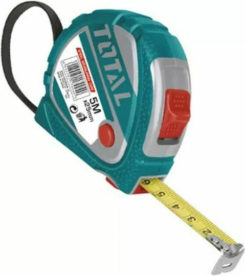 Total Tape Measure with Auto-Rewind 25mm x 5m