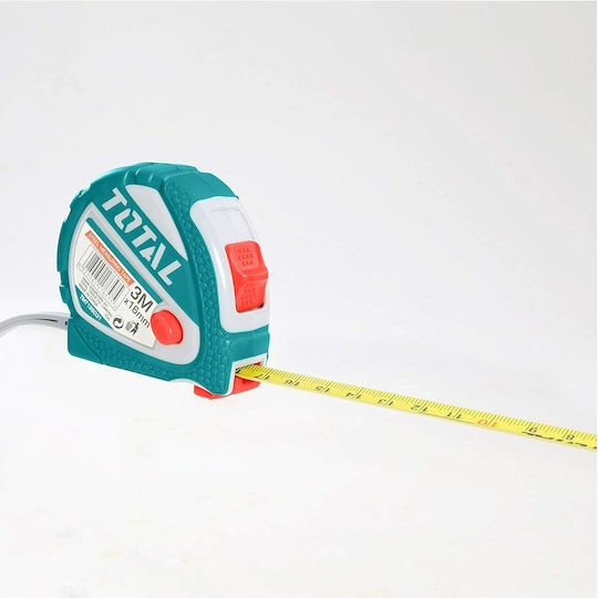Total Tape Measure with Auto-Rewind 16mm x 3m