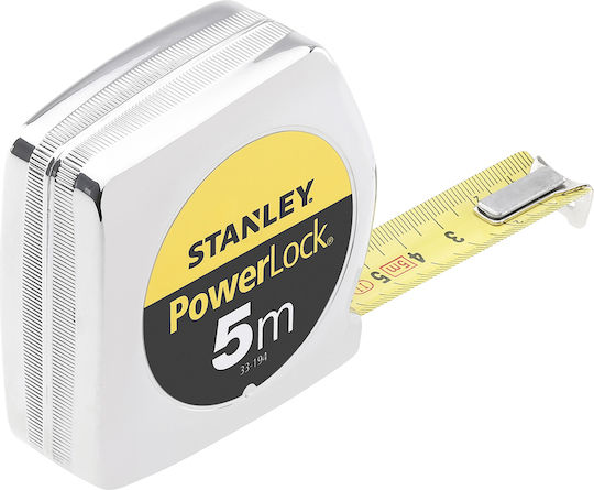 Stanley Powerlock Tape Measure with Auto-Rewind 19mm x 5m