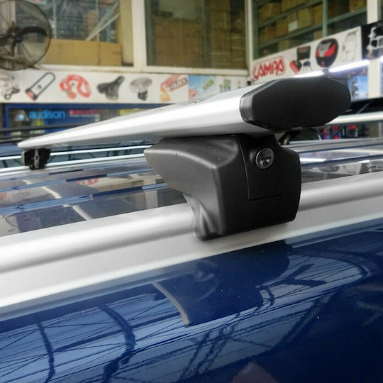 Menabo Aluminium Dachträger 135cm für Ford Transit Connect 2013+ für Autos mit Werksdachträgern mit Dachträgerfüßen