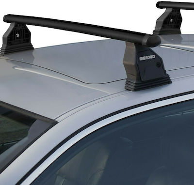 Menabo 112cm. for Cars with Factory Bars (with Roof Rack Legs) Black