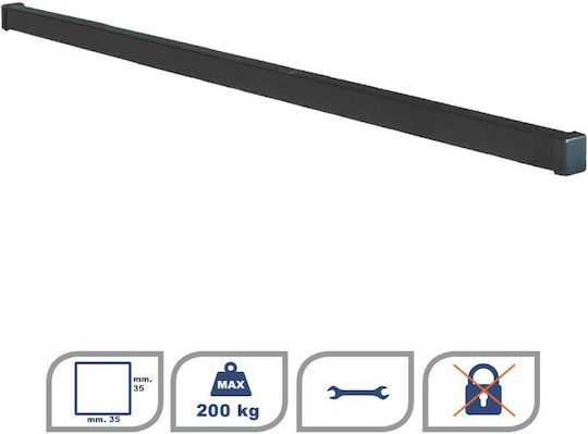 K39 Dachstangen Metallisch für Peugeot Boxer (ohne Beine) Schwarze