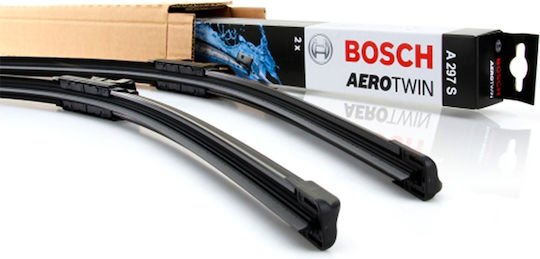 Bosch Aerotwin A297S Front Set Car Wiper Blades 600mm/500mm Universal Audi A4 / A5 / A8 / Q5 / A7 / Q3 Scania S